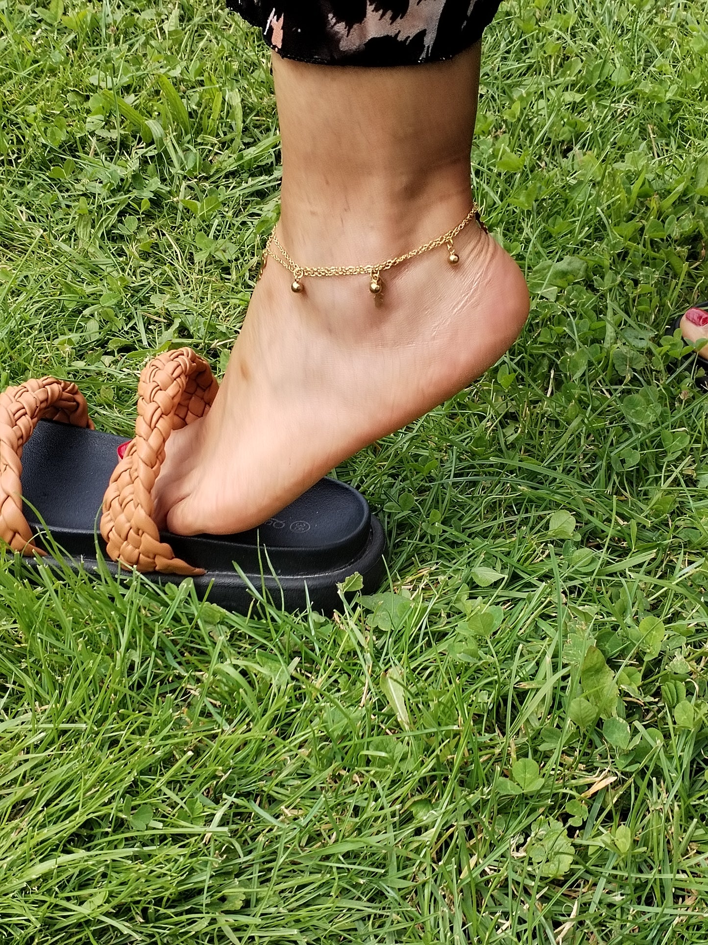 Cloé ankle chain duo