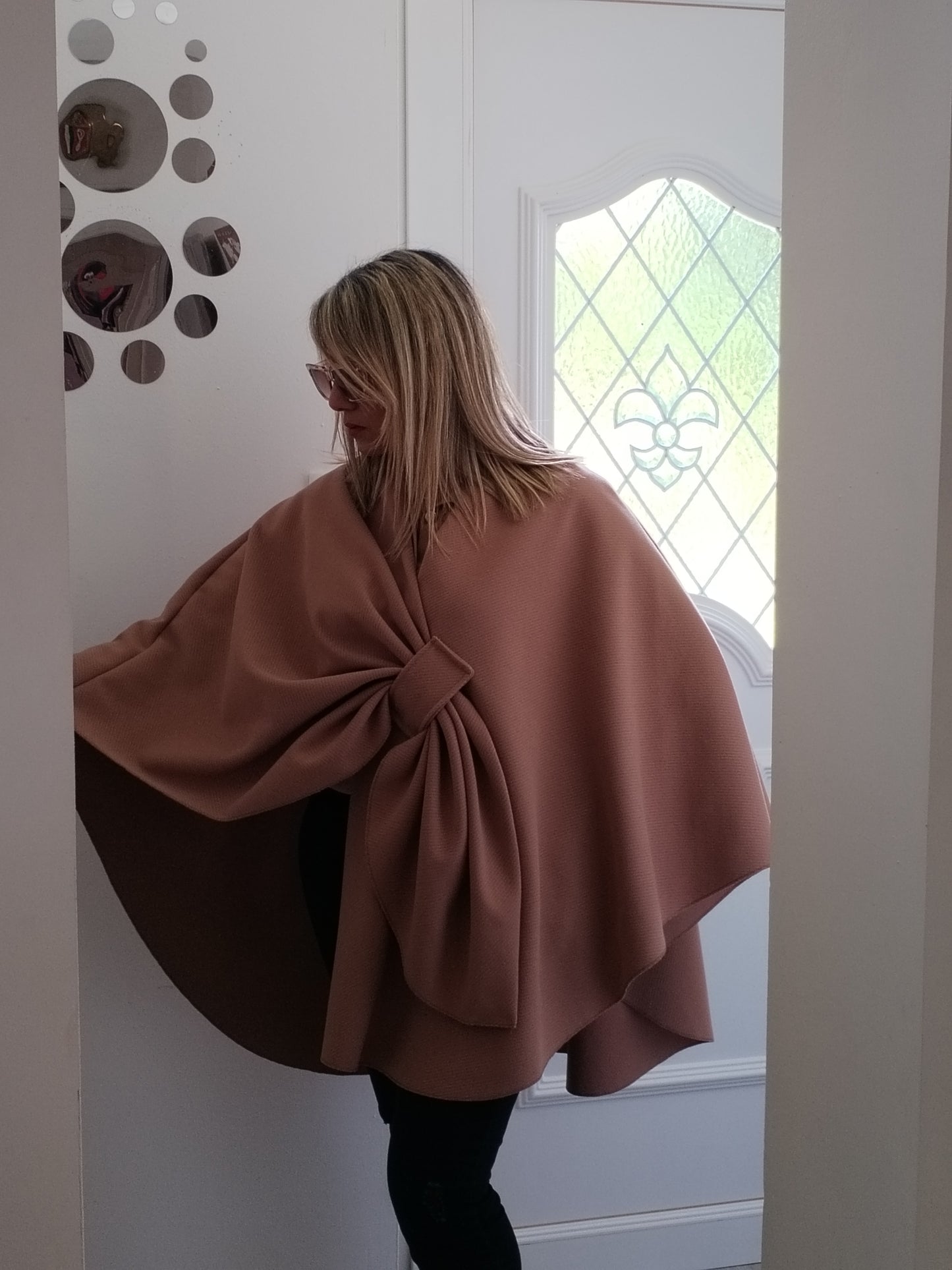 Poncho Cape Beige