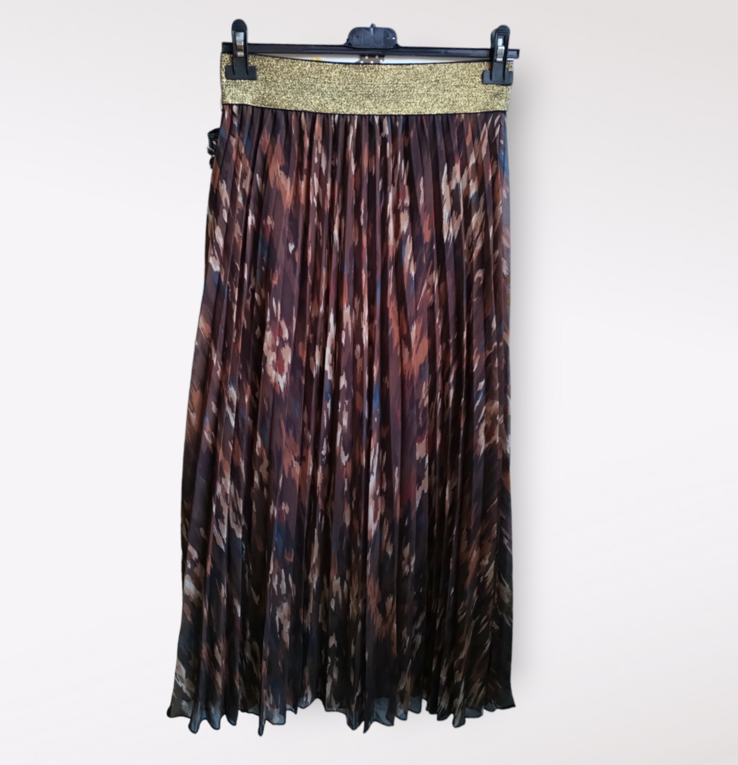 Printed pleated skirt