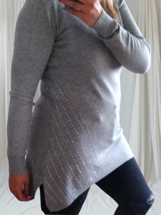 Pull tunique Gris