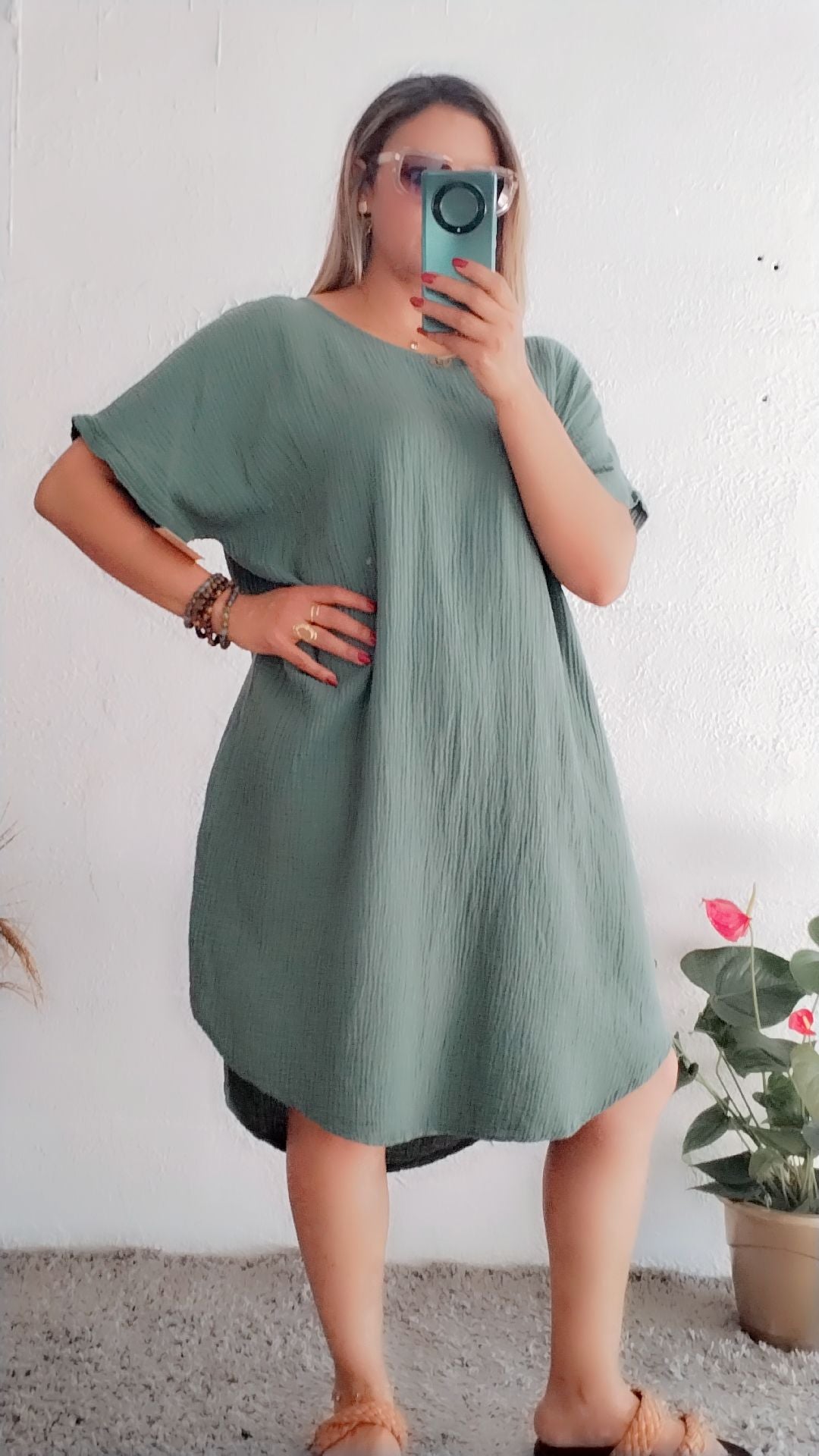 Robe Gloria verte