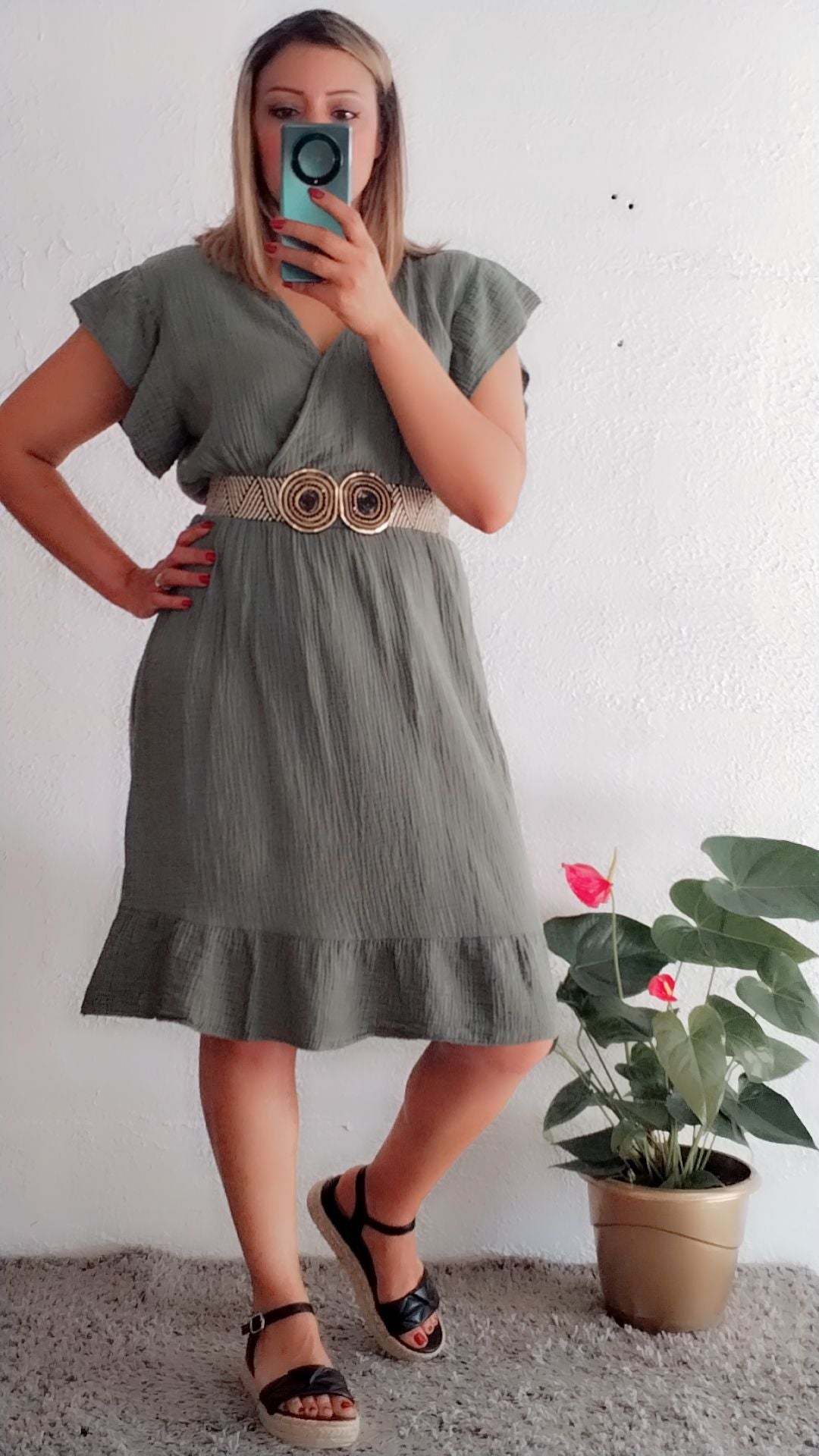 Green Amira dress